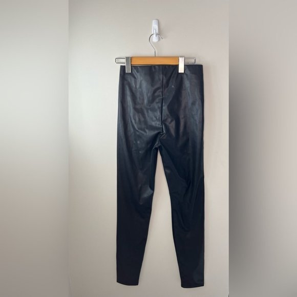 NWOT High Waisted Faux Leather Pants Size Small - Picture 3 of 4